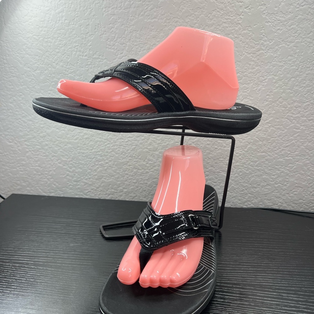 Clarks Cloudstepper Black Sandals - image 1